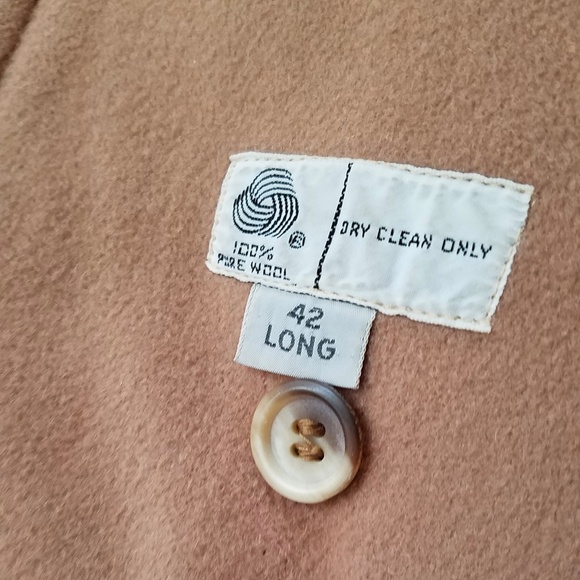 London Fog Vintage Men's Wool Coat w/Vintage Scarf - Picture 4 of 7